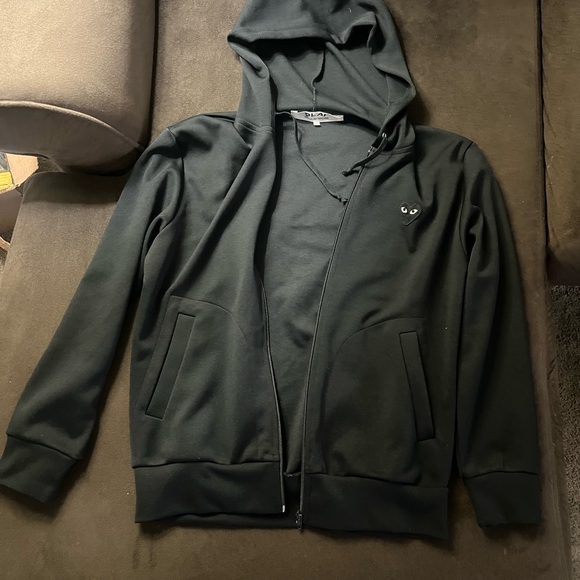 Comme des Garcons Black Zip Up Sweater - Picture 1 of 13